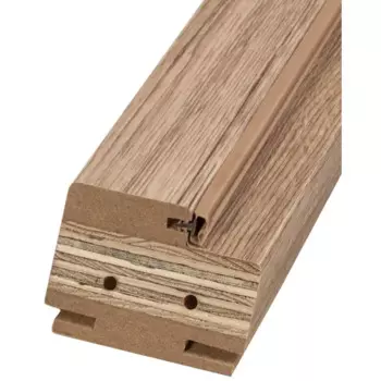 Дверная коробка телескопическая Прэсто 2100x80x40 мм ПВХ ламинация цвет дуб санремо натуральный (комплект 2.5 шт.)