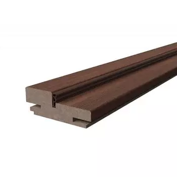 Дверная коробка телескопическая Венеция/Классик 2100х80х28 мм ПВХ ламинация цвет каштан (комплект 2.5 шт.)