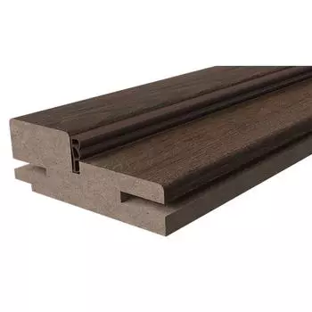 Дверная коробка телескопическая Венеция/Классик 2100x80x28 мм ПВХ ламинация цвет каштан (комплект 2.5 шт.)