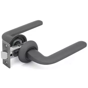 Дверная ручка Palladium 34L 100 GF, без запирания, комплект, цвет графит