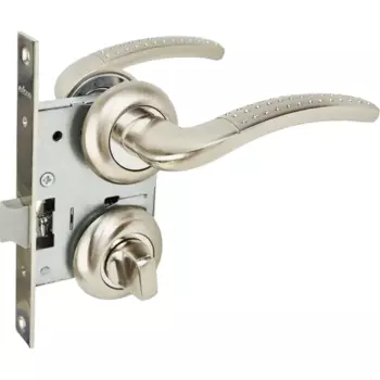 Дверные ручки Edson 10-Z01 с запиранием, цвет никель