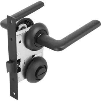 Дверные ручки Edson 21-Z01, с запирания, цвет черный