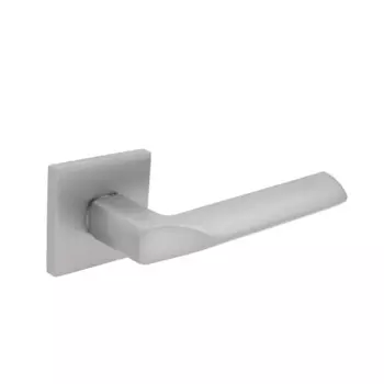 Дверные ручки Фабрика замков Maldonado, без запирания, цвет матовый никель