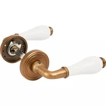 Дверные ручки Fuaro Charm, без запирания, цвет античная бронза