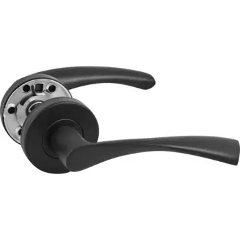 Дверные ручки Inspire Arosa алюминий без запирания цвет черный матовый