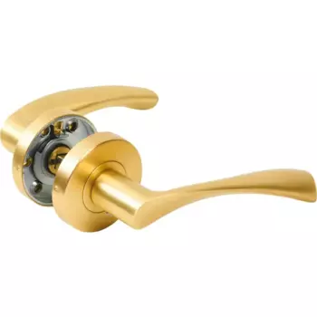 Дверные ручки Inspire Arosa алюминий без запирания цвет латунь матовая