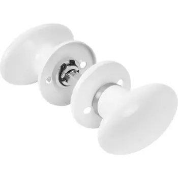 Дверные ручки Inspire Gilda без запирания фарфор цвет белый/никель матовый