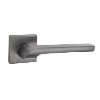 Дверные ручки Puerto AL 535-03 алюминий, цвет матовый чёрный никель