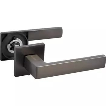 Дверные ручки Puerto Куббаито без запирания цвет матовый графит