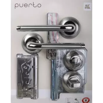 Дверные ручки Puerto SET503-08 2070, без запирания, цвет никель