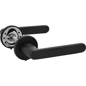 Дверные ручки Puerto Slim Фрапе без запирания цвет черный