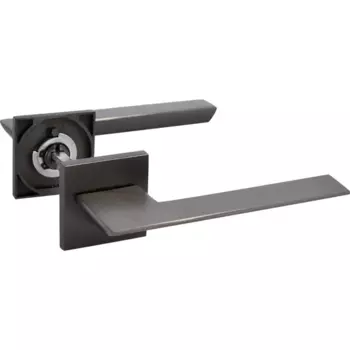 Дверные ручки Puerto Slim Латте без запирания цвет матовый черный никель