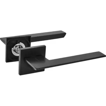 Дверные ручки Puerto Slim Латте без запирания цвет черный