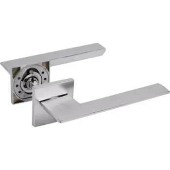 Дверные ручки Puerto Slim Латте без запирания цвет матовый хром