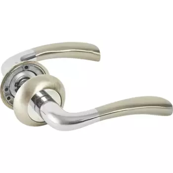 Дверные ручки Punto Bona без запирания цвет матовый никель/хром