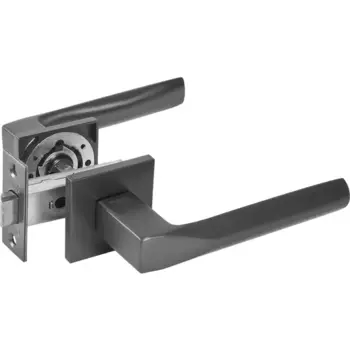 Дверные ручки Punto Cosmo без запирания комплект цвет графит