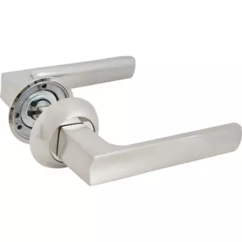 Дверные ручки Punto Ergo без запирания цвет матовый никель/хром