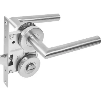 Дверные ручки Punto Inox с запиранием комплект цвет нержавеющая сталь