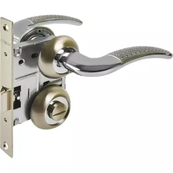 Дверные ручки Punto Logica с запиранием комплект цвет никель/хром