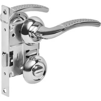 Дверные ручки Punto Logica с запиранием комплект цвет хром