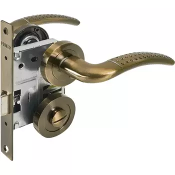 Дверные ручки Punto Logica с запиранием комплект цвет бронза