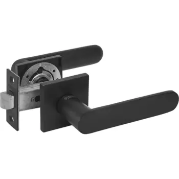 Дверные ручки Punto Porto без запирания комплект цвет черный