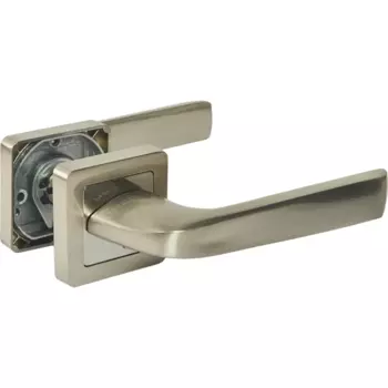 Дверные ручки Punto Saturn, без запирания, цвет матовый никель/хром