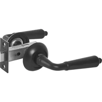 Дверные ручки Punto Serenity, без запирания, комплект, цвет черный