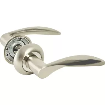 Дверные ручки Punto Viola без запирания цвет матовый никель/хром