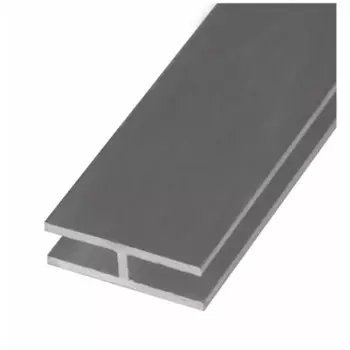 Профиль H-образный алюминий анодированный 25x8x25x1.5x2000 мм серый