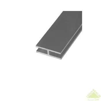 Профиль H-образный алюминий анодированный 30x20x30x1.5x2000 мм серый