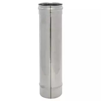 Труба для дымохода Коракс D120 0.5 м нержавеющая сталь 0.5 мм
