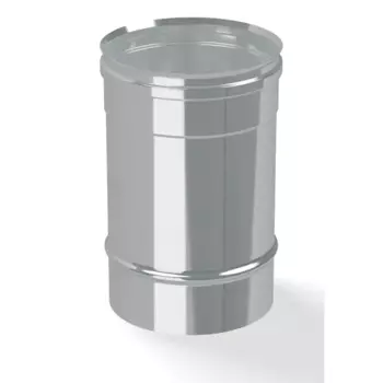 Труба для дымохода Коракс D110 0.25 м нержавеющая сталь 0.5 мм