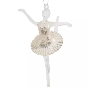 Елочная игрушка «Балерина» 13 см акрил