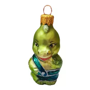 Елочное украшение Дракоша ФУ-744 7.5 см цвет разноцветный