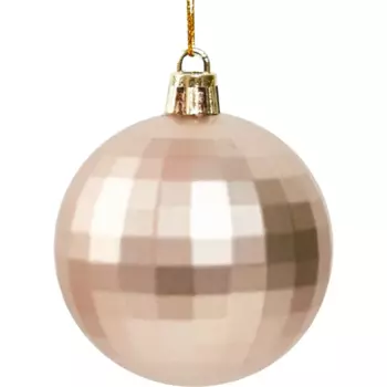 Елочное украшение Шар-диско Christmas 6 см цвет коричневый
