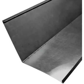 Ендова верхняя 130x30x50 мм 2 м оцинкованная 0.4 мм