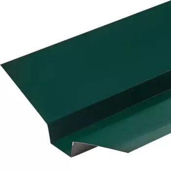 Ендова верхняя 130x50x130 мм 2 м RAL 6005 0.4 мм зеленый