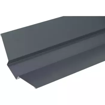 Ендова верхняя 140x140 мм 2 м RAL 7024 0.45 мм графитовый серый