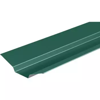 Ендова верхняя 76x80x76 мм 2 м RAL 6005 0.4 мм зеленый