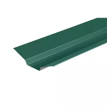 Ендова верхняя 86x80x86 мм 2 м RAL 6005 0.4 мм зеленый