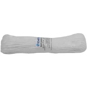 Фал 5 мм 20 м, полиамид, цвет белый