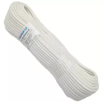 Фал капроновый Сибшнур 8 мм 50 м, цвет белый