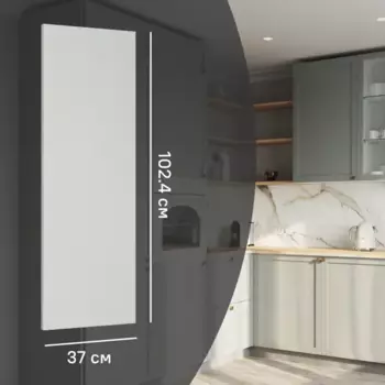 Фальшпанель для кухонного шкафа Кинель 37x102.4 см Konsensa ДСП цвет серо-зеленый