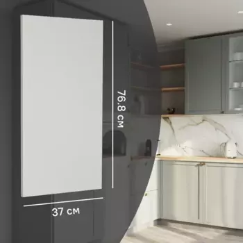 Фальшпанель для кухонного шкафа Кинель 37x76.8 см Konsensa ДСП цвет серо-зеленый