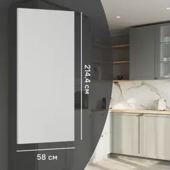 Фальшпанель для кухонного шкафа Кинель 58x214.4 см Konsensa ДСП цвет серо-зеленый