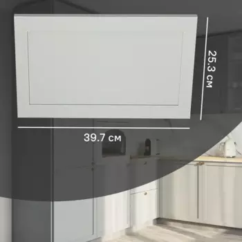 Фасад выдвижного ящика Кинель 39.7x25.3 см KONSENSA массив дерева цвет серо-зеленый