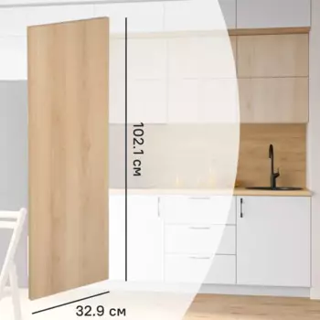 Фасад кухонного шкафа Комано 32.9x102.1 см ЛДСП цвет дуб комано
