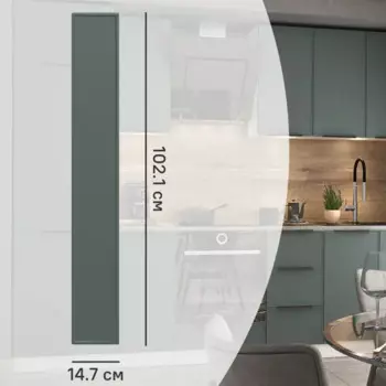 Фасад для кухонного шкафа Инта 14.7x102.1 см Delinia ID МДФ цвет зеленый