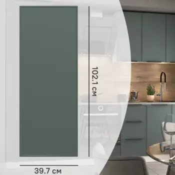 Фасад для кухонного шкафа Инта 39.7x102.1 см Delinia ID МДФ цвет зеленый